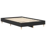 vidaXL Cadru de pat fără saltea, negru, 120x190 cm, lemn prelucrat