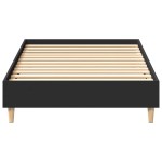 vidaXL Cadru de pat fără saltea, negru, 90x190 cm, lemn prelucrat vidaXL Cadru de pat fără saltea, negru, 90x190 cm, lemn prelucrat