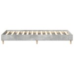 vidaXL Cadru de pat fără saltea Gri beton 90x190 cm Lemn prelucrat