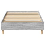 vidaXL Cadru de pat fără saltea Gri Sonoma 90x190 cm Lemn prelucrat