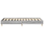 vidaXL Cadru de pat fără saltea Gri Sonoma 90x190 cm Lemn prelucrat