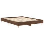 vidaXL Cadru de pat fără saltea Stejar maro 90x190 cm lemn prelucrat vidaXL Cadru de pat fără saltea Stejar maro 90x190 cm lemn prelucrat