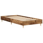 vidaXL Cadru de pat fără saltea Lemn vechi 75x190 cm Lemn prelucrat vidaXL Cadru de pat fără saltea Lemn vechi 75x190 cm Lemn prelucrat