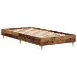 vidaXL Cadru de pat fără saltea Lemn vechi 75x190 cm Lemn prelucrat vidaXL Cadru de pat fără saltea Lemn vechi 75x190 cm Lemn prelucrat