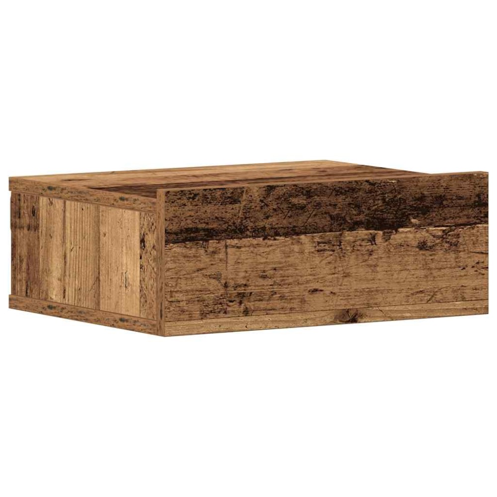 vidaXL Noptiera plutitoare Lemn vechi 40x32x15 cm Lemn prelucrat