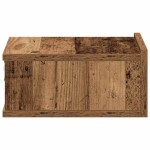 vidaXL Noptiera plutitoare Lemn vechi 40x32x15 cm Lemn prelucrat