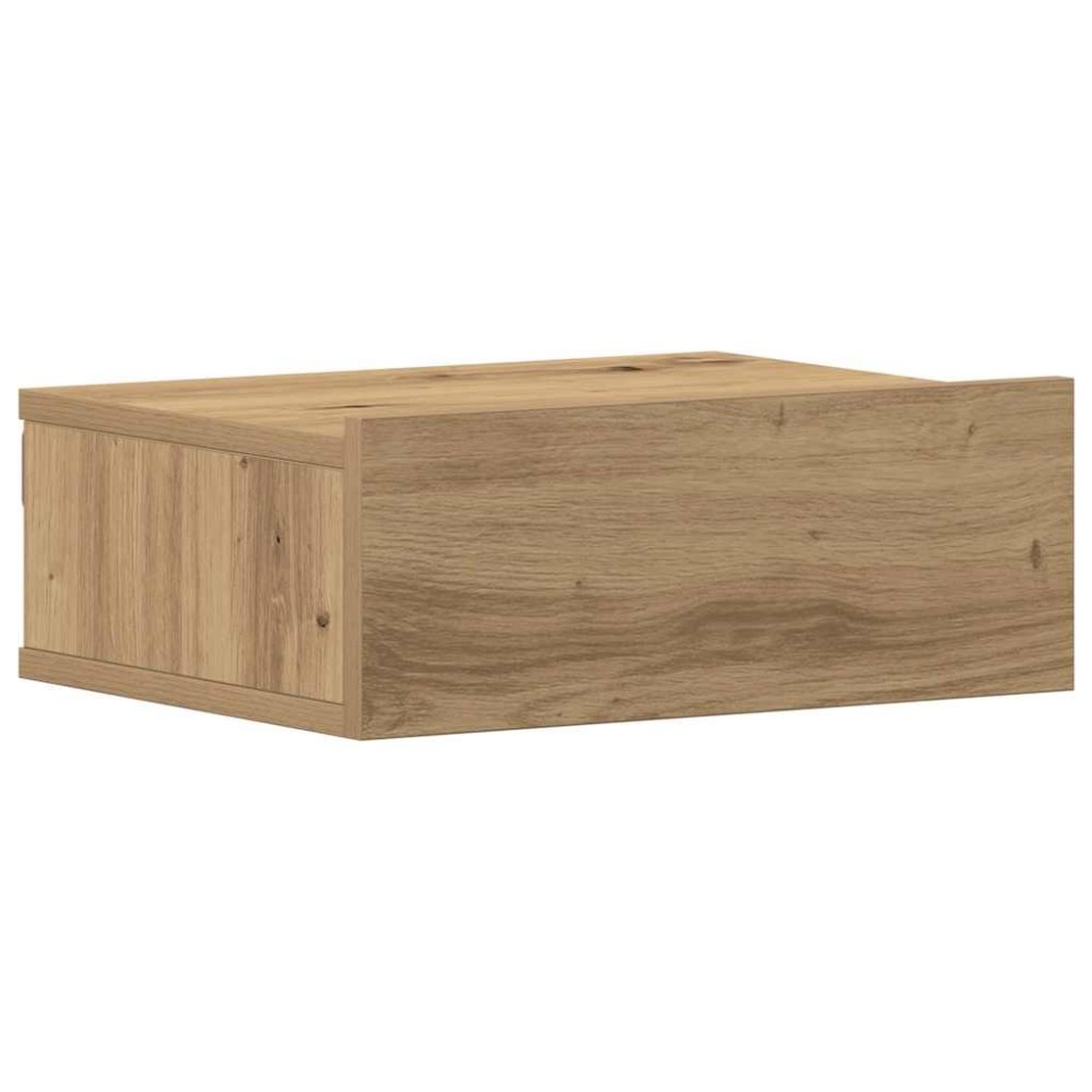 vidaXL Noptiera plutitoare Stejar Artisan 40x32x15 cm Lemn prelucrat