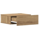 vidaXL Noptiera plutitoare Stejar Artisan 40x32x15 cm Lemn prelucrat