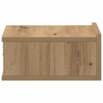 vidaXL Noptiera plutitoare Stejar Artisan 40x32x15 cm Lemn prelucrat