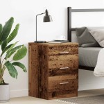 vidaXL Noptiera din lemn vechi 38x35x55 cm lemn prelucrat