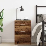 vidaXL Noptiera din lemn vechi 38x35x55 cm lemn prelucrat