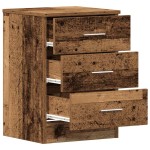 vidaXL Noptiere, 2 buc., lemn vechi, 38x35x55 cm, lemn prelucrat vidaXL Noptiere, 2 buc., lemn vechi, 38x35x55 cm, lemn prelucrat