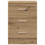 vidaXL Noptiere, 2 buc., stejar artizanal, 38x35x55 cm, lemn prelucrat