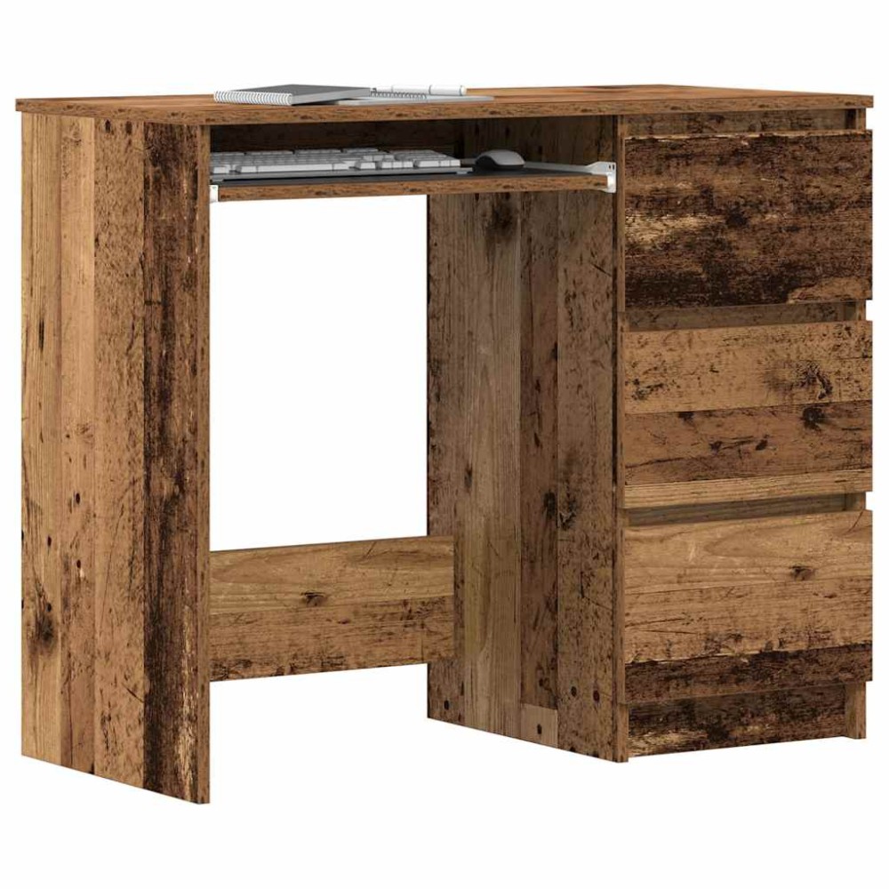 vidaXL Birou din lemn vechi 90x45x76 cm din lemn de prelucrare