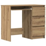 vidaXL Birou Artisan Stejar 90x45x76 cm lemn prelucrat vidaXL Birou Artisan Stejar 90x45x76 cm lemn prelucrat