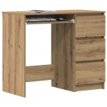 vidaXL Birou Artisan Stejar 90x45x76 cm lemn prelucrat vidaXL Birou Artisan Stejar 90x45x76 cm lemn prelucrat