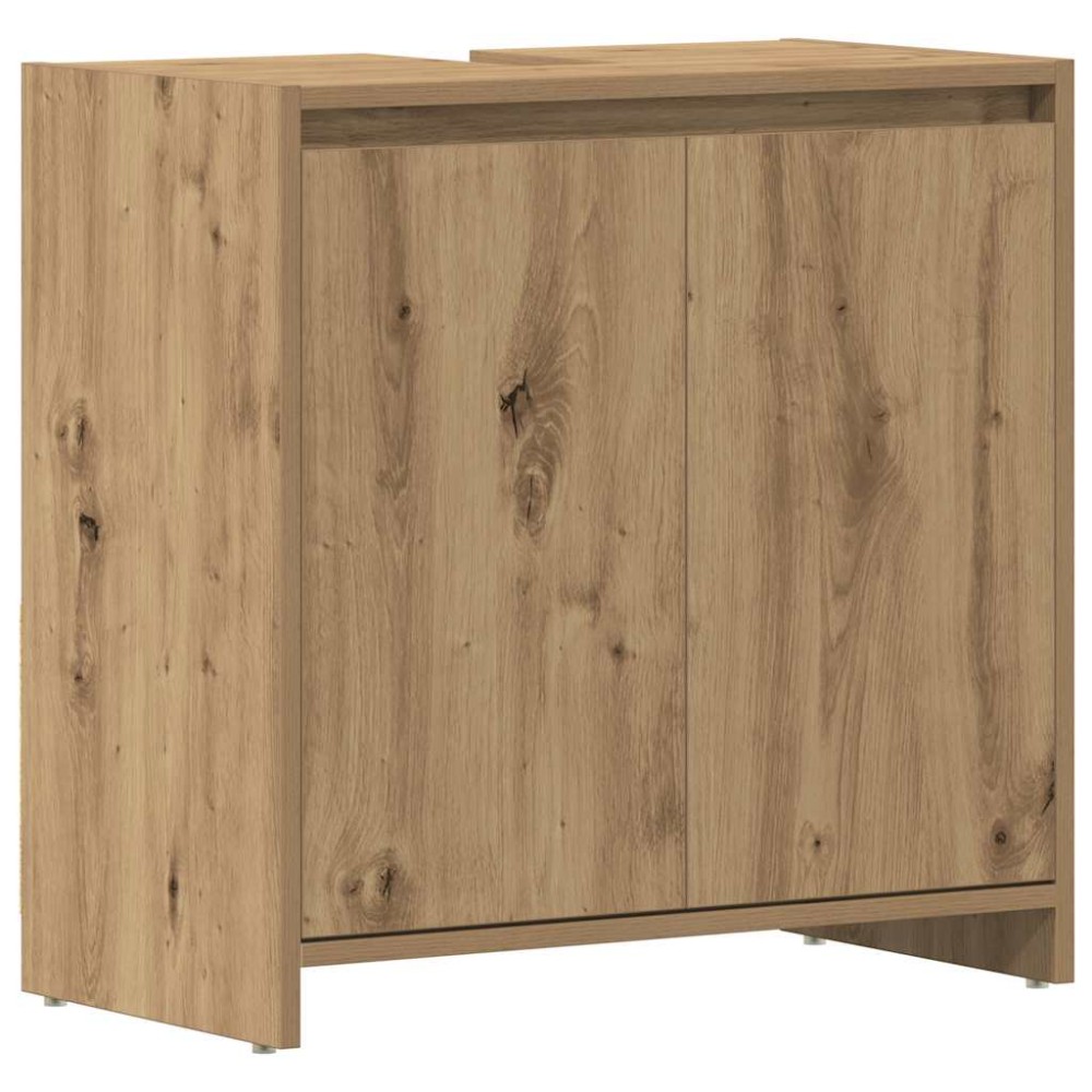 vidaXL Dulap chiuvetă baie, stejar artizanal 65x33x60cm lemn prelucrat