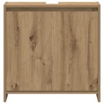 vidaXL Dulap chiuvetă baie, stejar artizanal 65x33x60cm lemn prelucrat
