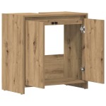vidaXL Dulap chiuvetă baie, stejar artizanal 65x33x60cm lemn prelucrat