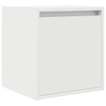 vidaXL Noptiera montata pe perete alb 38x34x40 cm