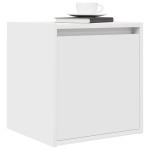 vidaXL Noptiera montata pe perete alb 38x34x40 cm