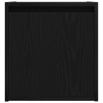vidaXL Noptiera montata pe perete Negru 38x34x40 cm