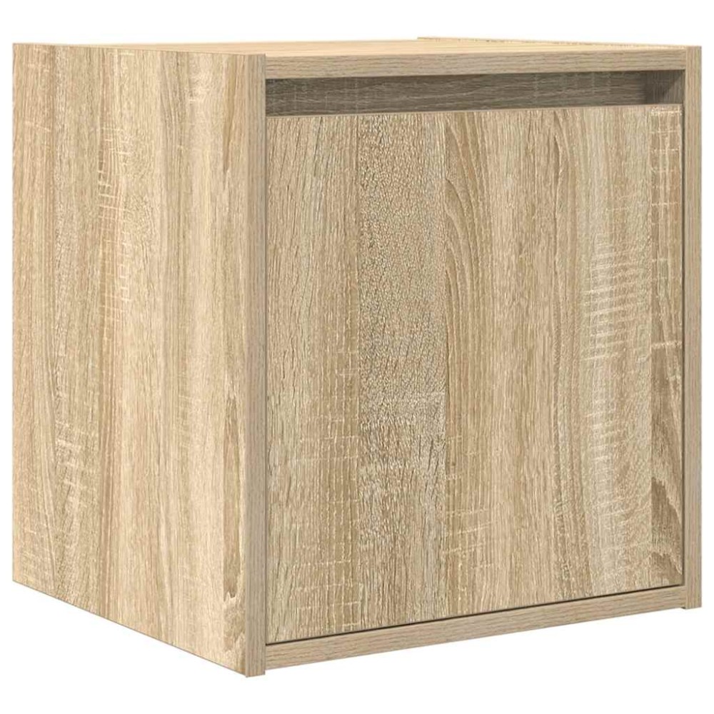 vidaXL Noptiera montata pe perete Stejar Sonoma 38x34x40 cm