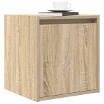 vidaXL Noptiera montata pe perete Stejar Sonoma 38x34x40 cm