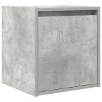 vidaXL Noptiera de perete gri beton 38x34x40 cm