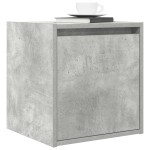 vidaXL Noptiera de perete gri beton 38x34x40 cm
