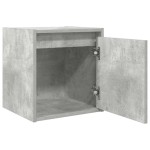 vidaXL Noptiera de perete gri beton 38x34x40 cm