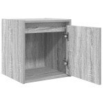 vidaXL Noptiera montata pe perete gri Sonoma 38x34x40 cm