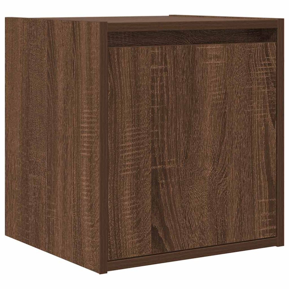 vidaXL Noptiera montata pe perete Stejar maro 38x34x40 cm