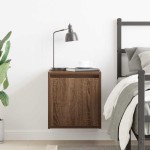 vidaXL Noptiera montata pe perete Stejar maro 38x34x40 cm