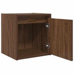 vidaXL Noptiera montata pe perete Stejar maro 38x34x40 cm