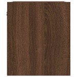 vidaXL Noptiera montata pe perete Stejar maro 38x34x40 cm