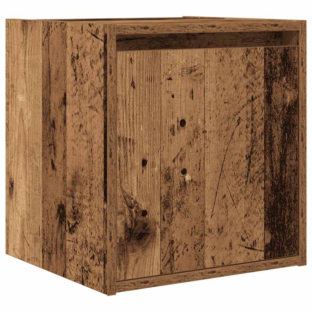 vidaXL Noptiera montata pe perete lemn vechi 38x34x40 cm