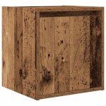 vidaXL Noptiera montata pe perete lemn vechi 38x34x40 cm