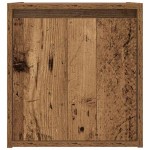 vidaXL Noptiera montata pe perete lemn vechi 38x34x40 cm