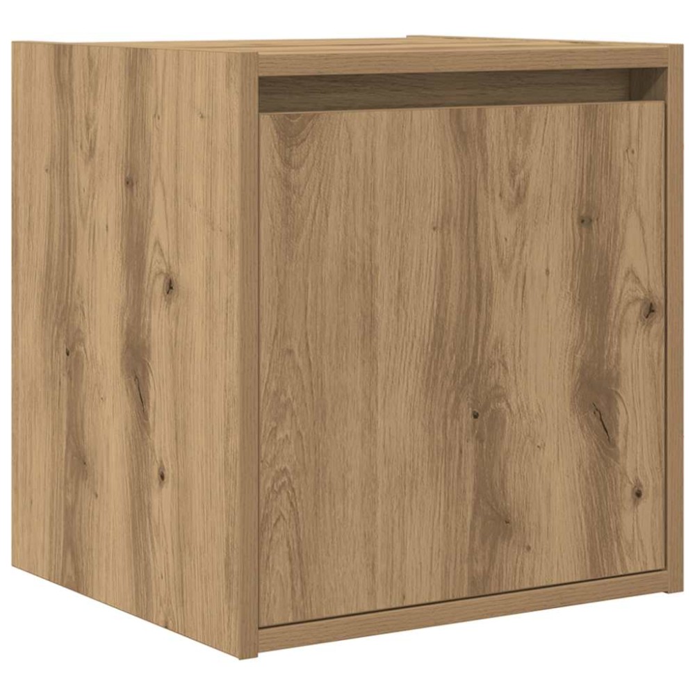 vidaXL Noptiera montata pe perete Stejar Artizanal 38x34x40 cm