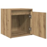 vidaXL Noptiera montata pe perete Stejar Artizanal 38x34x40 cm