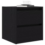 vidaXL Noptiera montata pe perete Stejar negru 38x34x40 cm