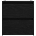 vidaXL Noptiera montata pe perete Stejar negru 38x34x40 cm