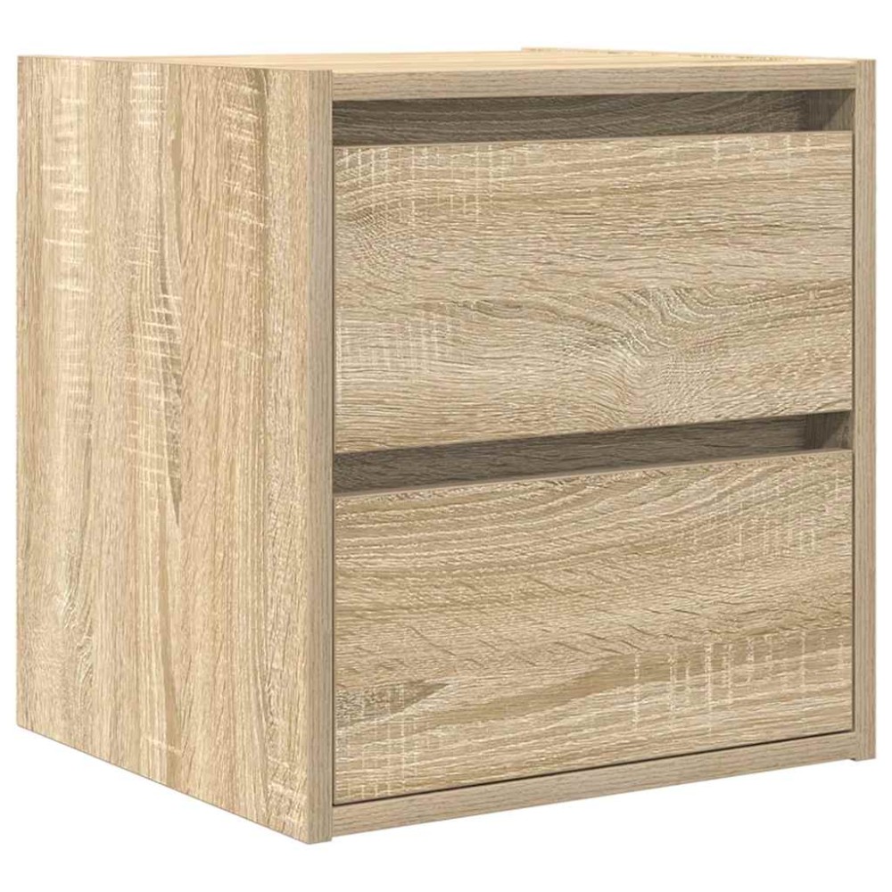vidaXL Noptiera montata pe perete Stejar Sonoma 38x34x40 cm