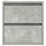vidaXL Noptiera de perete gri beton 38x34x40 cm