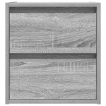 vidaXL Noptiere montate pe perete 2 buc Gri Sonoma 38x34x40 cm vidaXL Noptiere montate pe perete 2 buc Gri Sonoma 38x34x40 cm