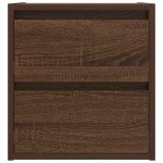 vidaXL Noptiera montata pe perete Stejar maro 38x34x40 cm