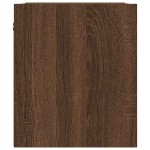 vidaXL Noptiera montata pe perete Stejar maro 38x34x40 cm