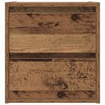 vidaXL Noptiera montata pe perete lemn vechi 38x34x40 cm