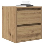 vidaXL Noptiera montata pe perete Stejar Artizanal 38x34x40 cm